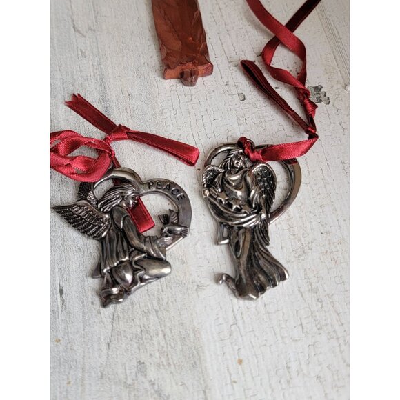 Angel love hope peace variety‎ ornament Xmas set cherub - Picture 3 of 6